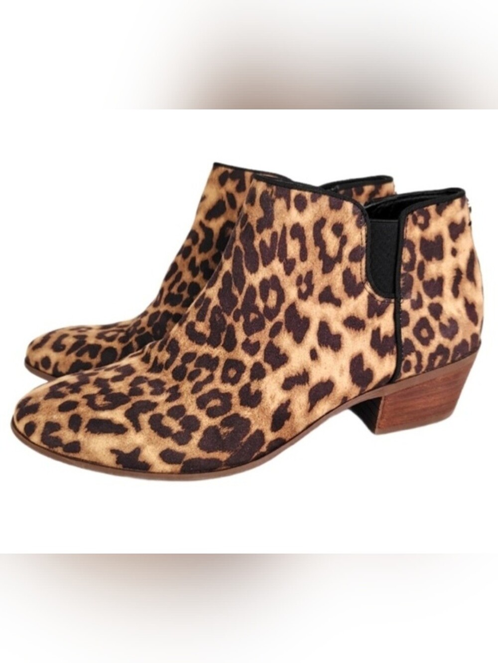 Sam Edelman animal print booties